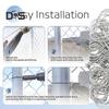 100Pcs Galvanized Fence Wire Tie Clips Easy Installation Reliable Metal Fence Post Clips for DIY Enthusiasts