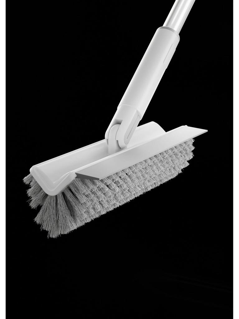 V-Shaped Long Handle Bathroom Floor and Tile Cleaning Brush with Thick Bristles