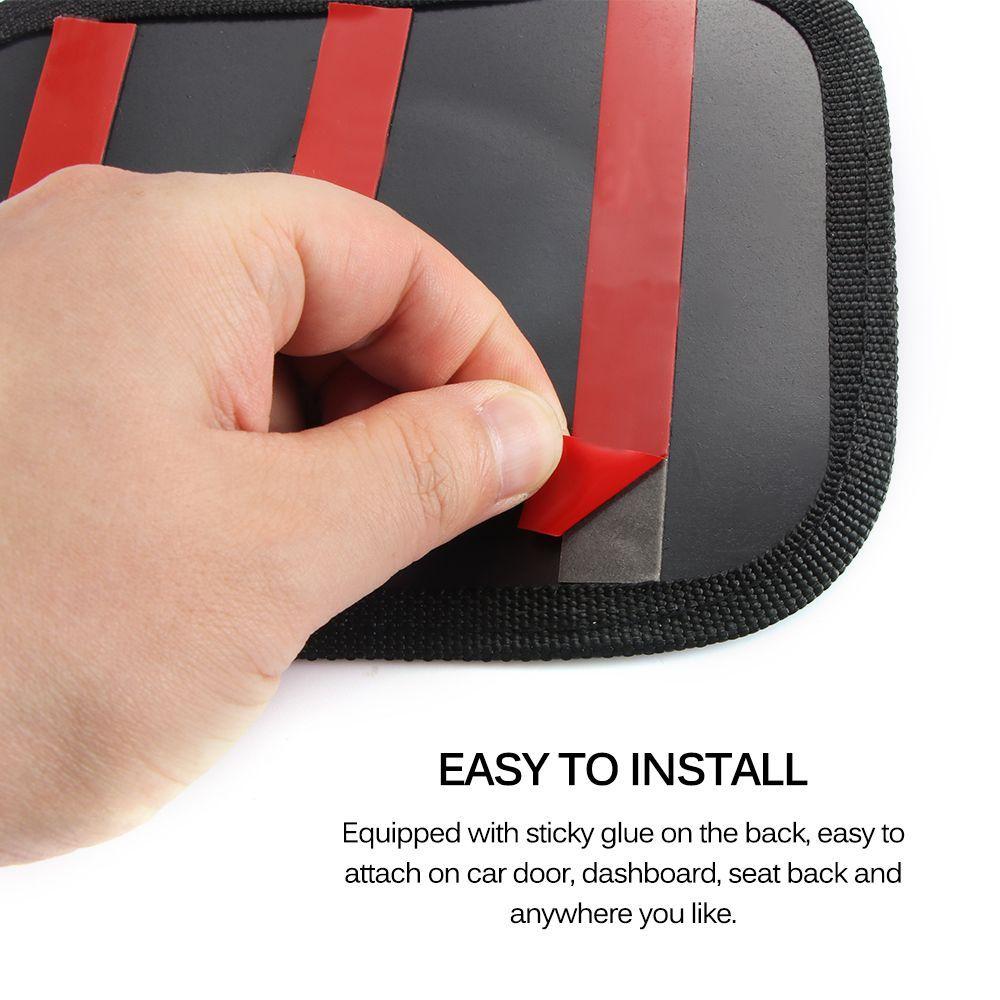 Paste Accessories Storage Stowing Tidying Mobile Phone Net Bag Pocket Car Supplies Auto Interior