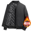 Mens Thick Cotton Puffer Jacket Winter Warm Loose Fit Baseball Collar Outerwear Casual Wear