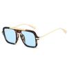  New Square Women Sunglasses Fashion Shades UV400 Retro Trending Leopard Green Gradient Men Sun Glasses