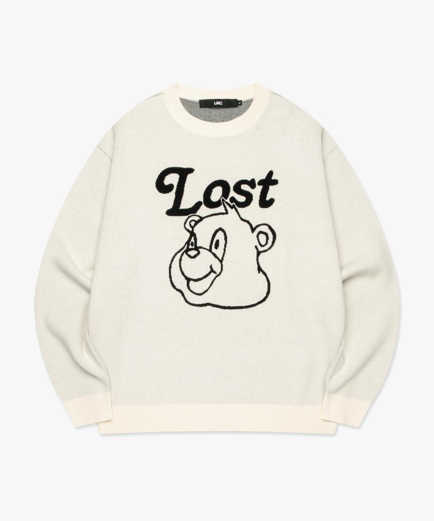 LMC Bear Face Knit Sweater Ivory
