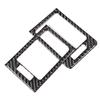 2 Pcs Control Panel Vent Trim Soft Carbon Fiber Air Outlet Cover Fit for Mercedes W204 05 12