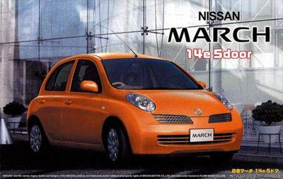 Fujimi Model Inch Up Series Nissan New March 14e Plastic Model ID62 1/24 No.62