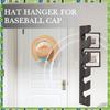 FTS Wooden Hat Hanger For Baseball Cap Home Decor Space-Saving Wooden Organizer With Display Shelf