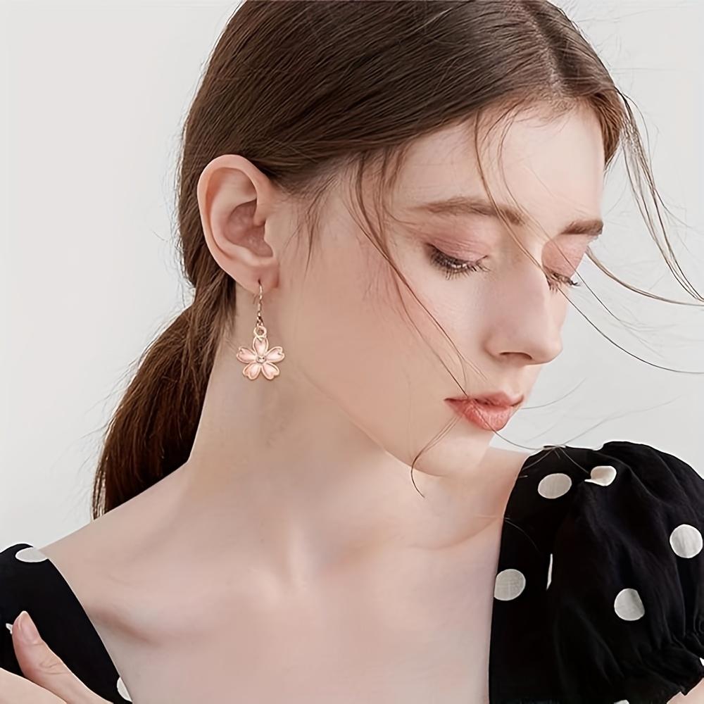 10/20/30 Pieces of Alloy Cherry Blossom Pendant, Cute Small Flower Jewelry Making Kit, Bracelet Necklace, Earring, Keychain, DIY Handicraft Making