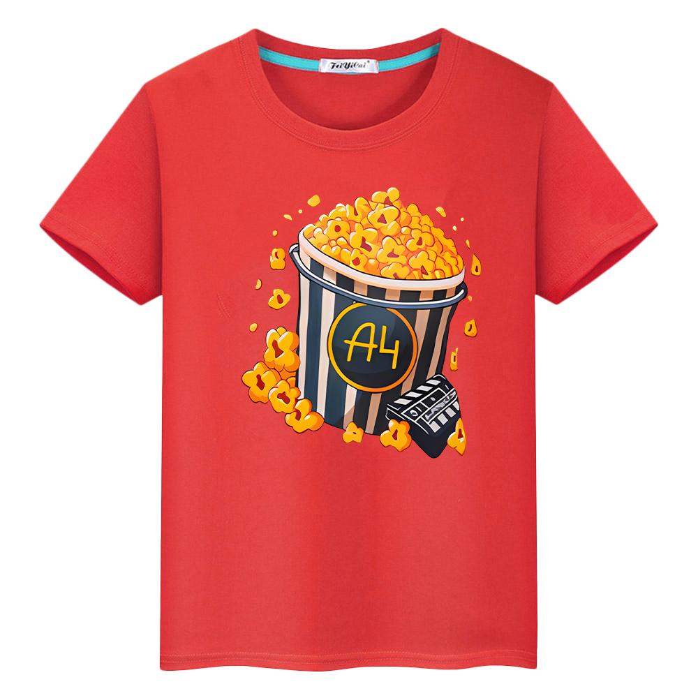 Merch A4 Lamm druck t shirt für kinder jungen 10 jahr Tops 100% Baumwolle Tees Vlad A4 anime Kurze stolz t-shirt y2k ein stück mädchen kleidung