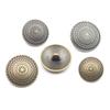5pcs Metal Coat Buttons Trench Coat Woolen Coat Buttons, Retro Pattern High Foot Buttons