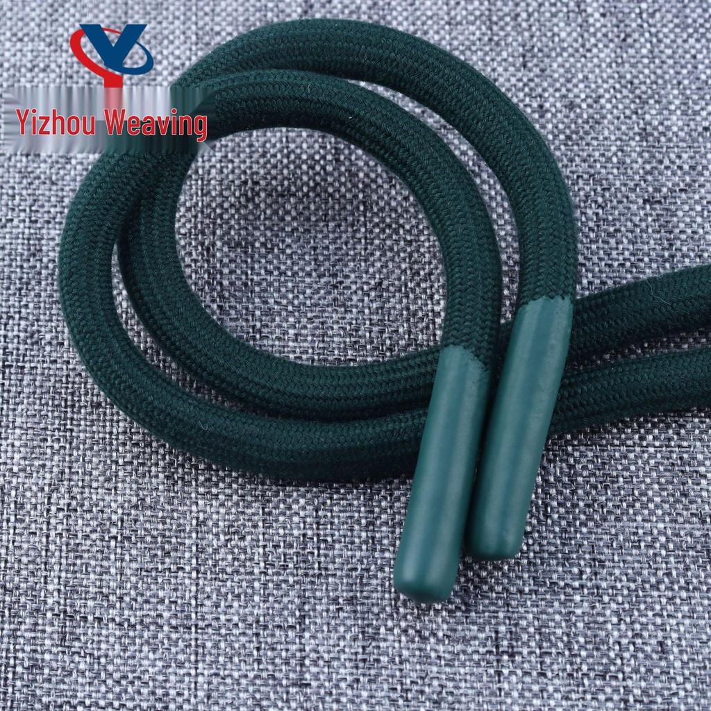 20-Color 8MM Resin Tip Drawstring for Hoodies & Sports Pants - Polyester Cotton Blend