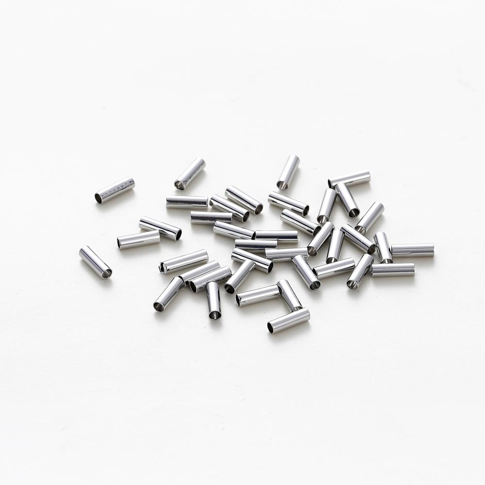 100 Stück 14K 18K Vergoldetes Messing Nudelröhrchen Zylinder Gerade Perlen 5 6 7mm Abstandshalter Lose Perlen Für DIY Armband Schmuckherstellung