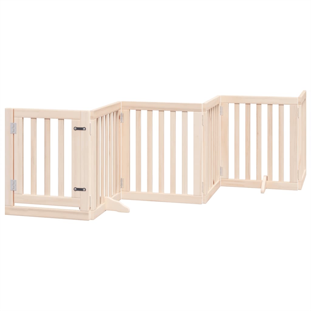 Vidaxl Foldable Dog Gate, With Door, 6 Panels, 300 Cm