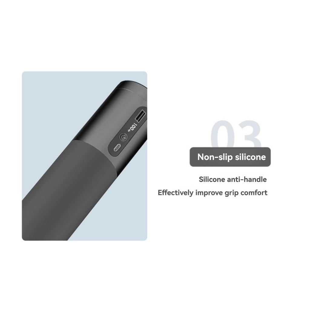 10000mAh Mobile Charging Handle with Mini Tripod and Dual USB  A and Type  C Charging Ports