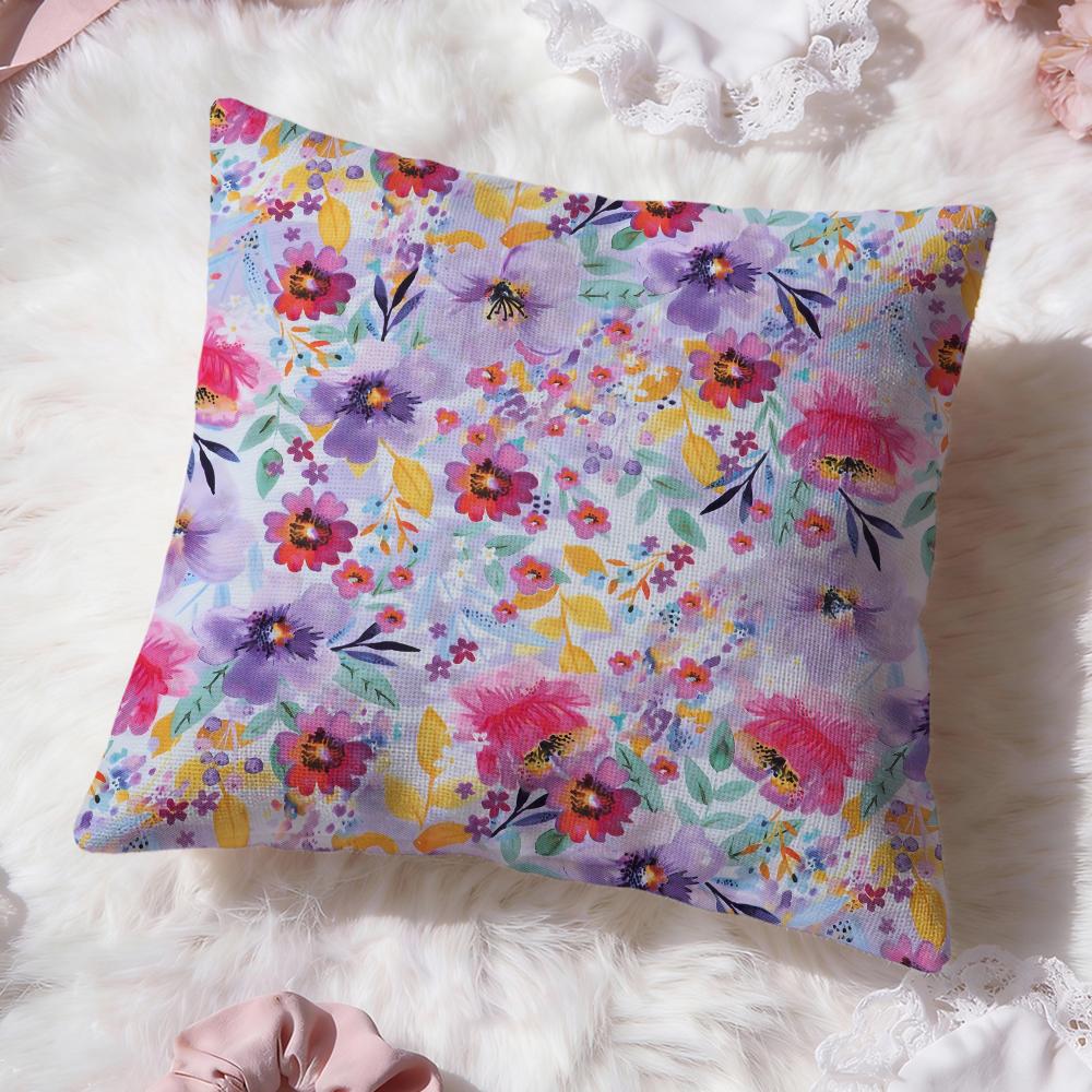 Solid Color Blocking Cushion Cover Premium Comfort Reversible Pillow Cove Two In One Design for Any Room Car Interior
