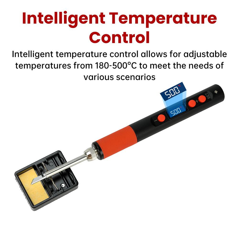 T65 Digital Electric USB Soldering Iron Kit Set Smart Adjustable Temperature Welding Repair Tool 180-500℃