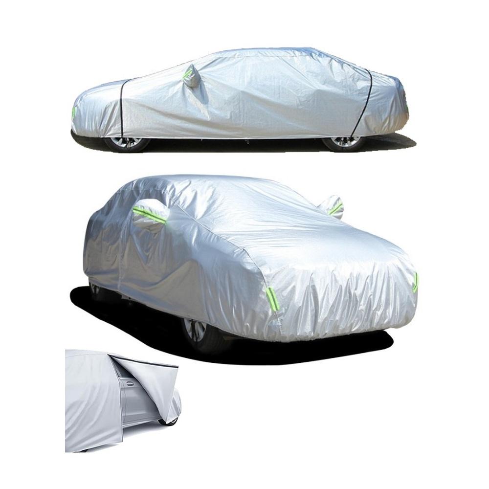 

Silver Weatherproof Car Cover Fits Sedans with Length Between 4.15M and 4.9M