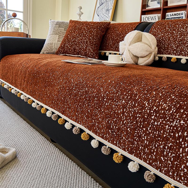 

Универсальная подушка для дивана Chenier на все сезоны, высококлассная атмосфера, фиксированная нескользящая подушка для сиденья, специальный чехол для дивана прямой ряд 30 * 50cm Pillow Cover