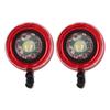 2PCS Clogs Shoes Headlight Decorative Aluminum Alloy ABS IPX5 Water Resistant Clogs Headlamp for Thanksgiving