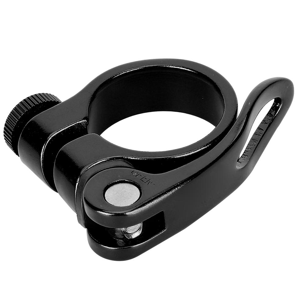 Aluminium Alloy Durable 34.9MM Mountain Bike Quick Release Seatpost Clip Road Bicycle Tube Fixed Clamp Cycling Sports