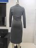 2025 Europäisches & Amerikanisches Elegantes Sexy Enganliegendes Herbst/Winter Einteiler Kleid