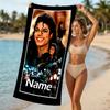 Customizable personalized beach towels Michael Jackson themed designs.Suitable for the beach, yoga, sports;ideal as beach accessories