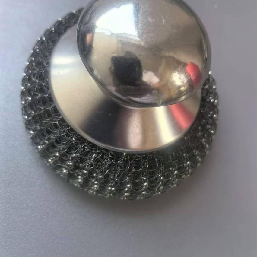 Stainless Steel Pot Brush - Non-Damaging Multi-functional Stain Remover with Wire Ball