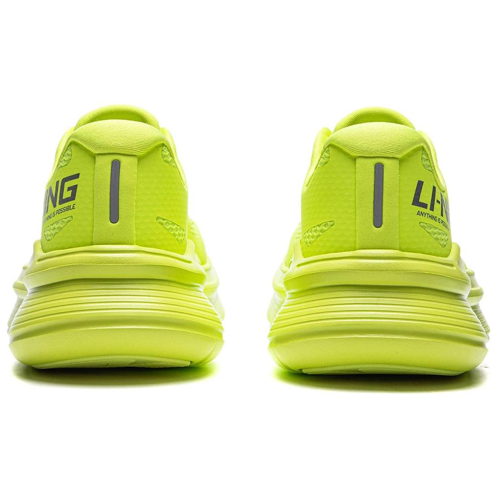 Li Ning Ling Yue Refreshing Comfortable Shock Absorbing Breathable Low Top Casual Running Shoes Men Sneaker Fluorescent-Lemon-Green ARSU097-2