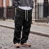 Herren Cargohose mit geradem Bein, Mehrere Taschen, Lockerer Schnitt, Atmungsaktiv, Lässige Lange Hose