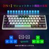 LexonTech X ZIYOU LANG K61 Gaming Keyboard with RGB LED Backlighting (60%), 62 Keys, Quiet, Compact (US Layout), USB Membrane Wired Keyboard,