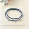 Elegant Pearl Hair Tie - Versatile Solid Color Elastic Band for Women