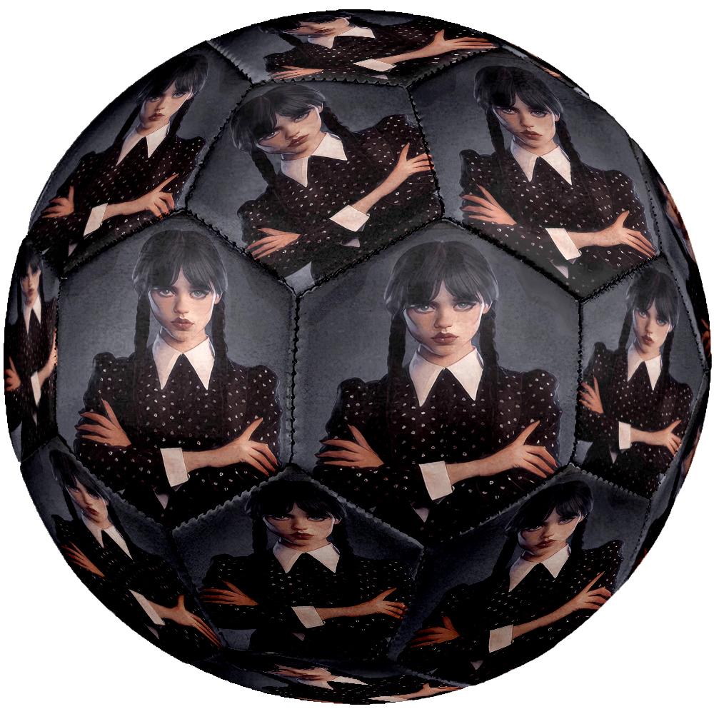 Wednesday Theme Size 5 Soccer Ball, Suitable for Both Indoor and Outdoor Matches, a Gift Suitable for Everyone.
