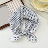 58cm Print Cotton Linen Square Neck Scarf Fashion Soft Floral Bandanas Headscarf Women Turban Head Wrap Elegant Neckerchief