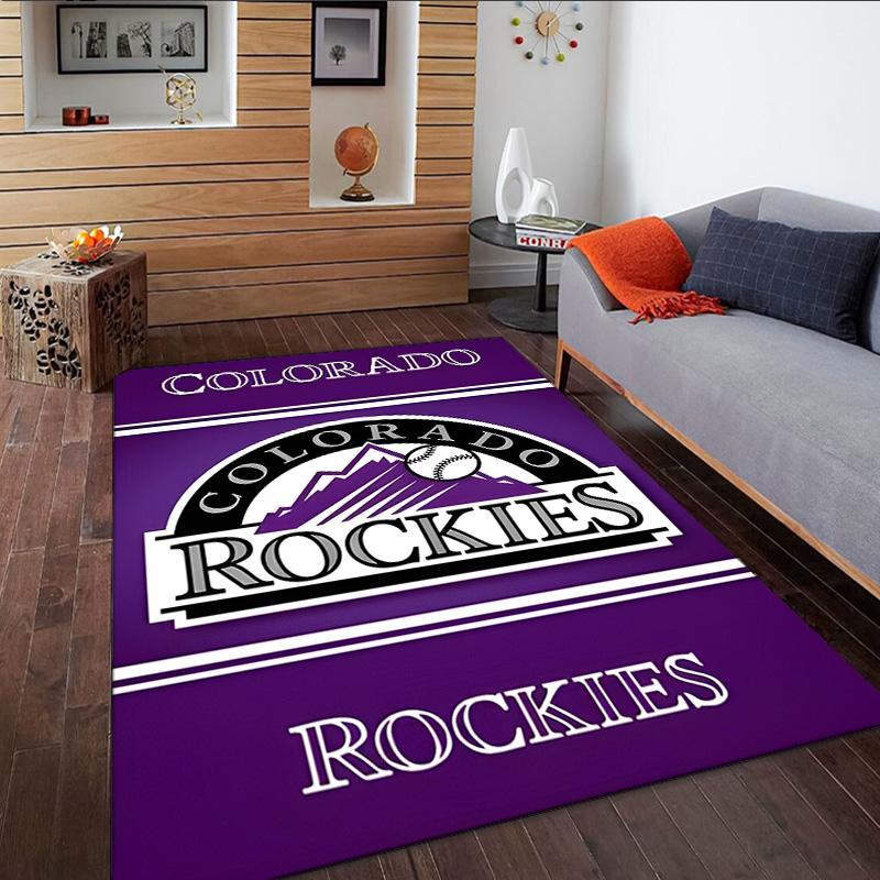 Colorado Baseball  Carpet, Kitchen Rugs, Yoga Mat, Non-Slip Mats, Rug for Bathroom, Living Room Bedroom, Camping Rugs Christmas Gift