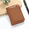 Men’s Slim Bifold Wallet, Compact PU Leather Card Holder with Multiple Card Slots, Cash Pocket, ID Window, Minimalist Small Wallet for Everyday Carry