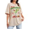Spicy Margarita Retro Cocktail Graphic Tees Women Vintage Aesthetic Alcohol Drink T Shirt Loose Printed TShirts Unisex Top Gift