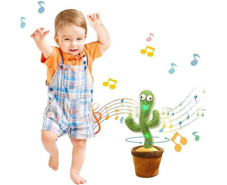 Dancing Cactus Plush Toy Funny Kids Christmas Gift Green
