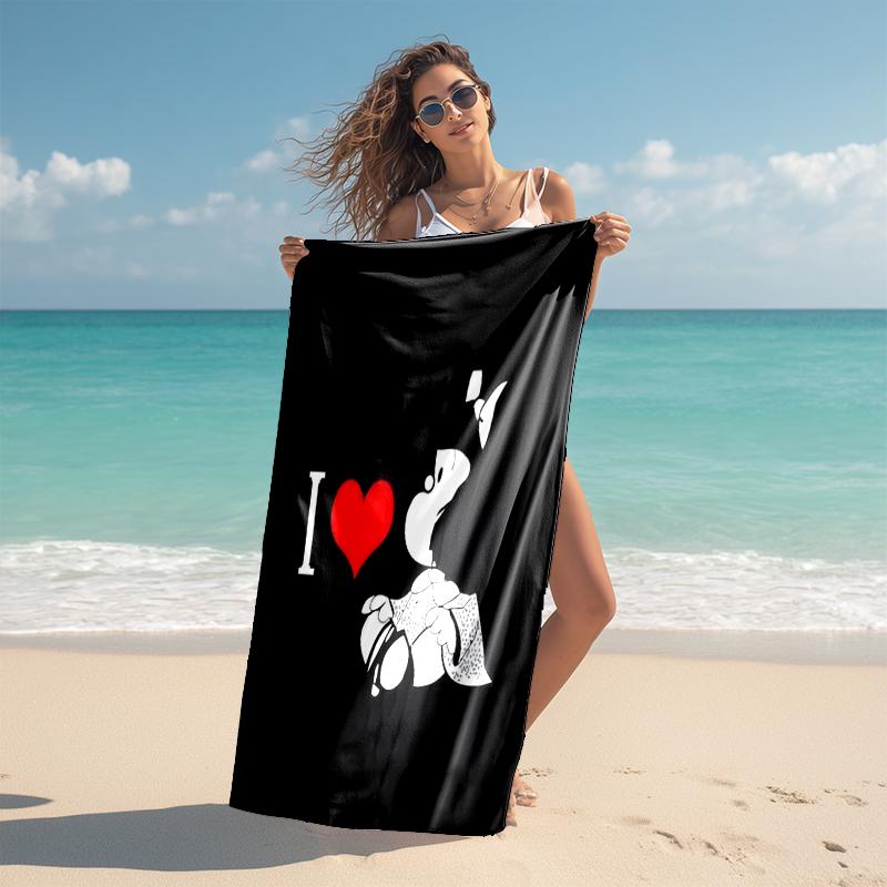 Mafalda Beach Towel Outdoor Camping Beach Towel for Vacation Swim Outdoor Pool Absorbent Bath Towel
