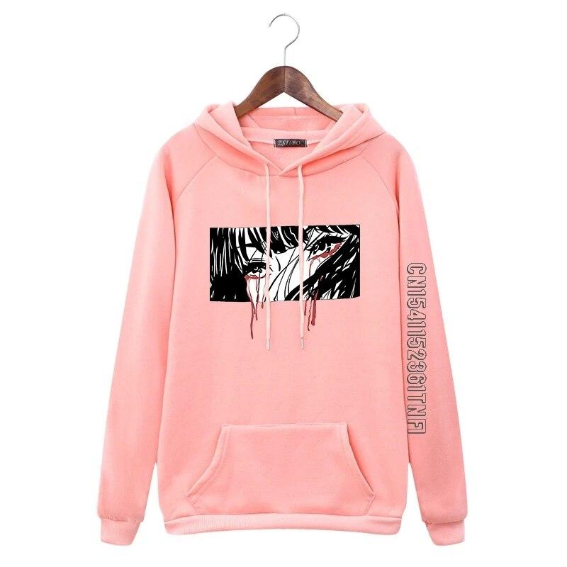 The Empiness I See In My Eyes Streetwear Hip Hop Hoodie Women's Hooded Sweatshirt Oversize Loose Harajuku Women's Hoodie