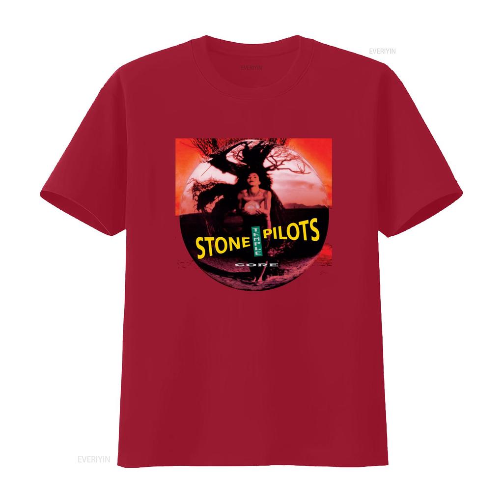 Cotton T Shirt Core Stone Temple Pilots Album Dean DeLeo Robert Band Merch Vintage Washed Homme Breathable Versatile Stretched
