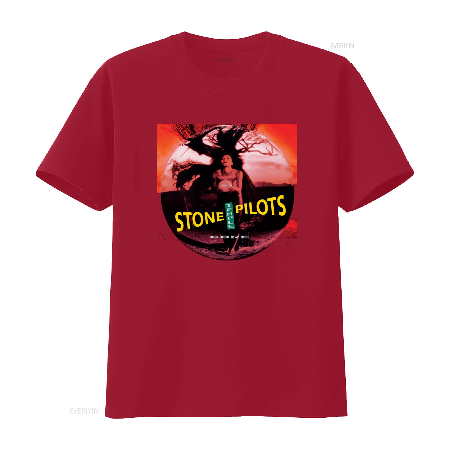 

Cotton T Shirt Core Stone Temple Pilots Album Dean DeLeo Robert Band Merch vintage Washed homme Breathable Versatile Stretched S