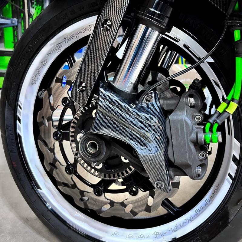 Motorcycle Brake Caliper Air Duct Cooler Yamaha YZF-R1 R1M Performance Racing Cooling Tube