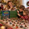 Unique Holiday Gift for Toddlers Dinosaur Advent Calendar, 24Pcs Acrylic Ornament Set with Cute Fun Surprise Toys Boys Girls Dino Figures, Christmas
