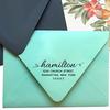 Return Address Stamp Custom Stationary Personalized Rubber Stamp Family Address Self Inking