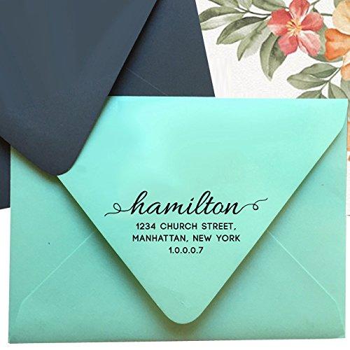 Return Address Stamp Custom Stationary Personalized Rubber Stamp Family Address Self Inking