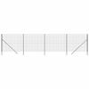 VidaXL Clôture en Treillis Métallique, Panneau de Clôture Décoratif, Barrière de Protection Jardin Patio Extérieur, 154228