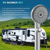 High Pressure 5 Mode RV Handheld Shower Head Water Saving Bathroom Faucet Accessories with Hose Holder