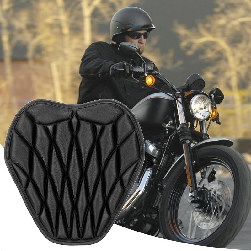 Motorcycle Seat Cushion Pad Soft Motorbike Pad Shock Absorption 3D Soft Cover Comfort For Adults Women Men Long Rides Driving