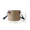 Faltbarer tragbarer PVC-Wassereimer Outdoor Camping Angeln Netztasche faltbar zum Waschen von Obst Freizeit Zuverlässige Ausrüstung