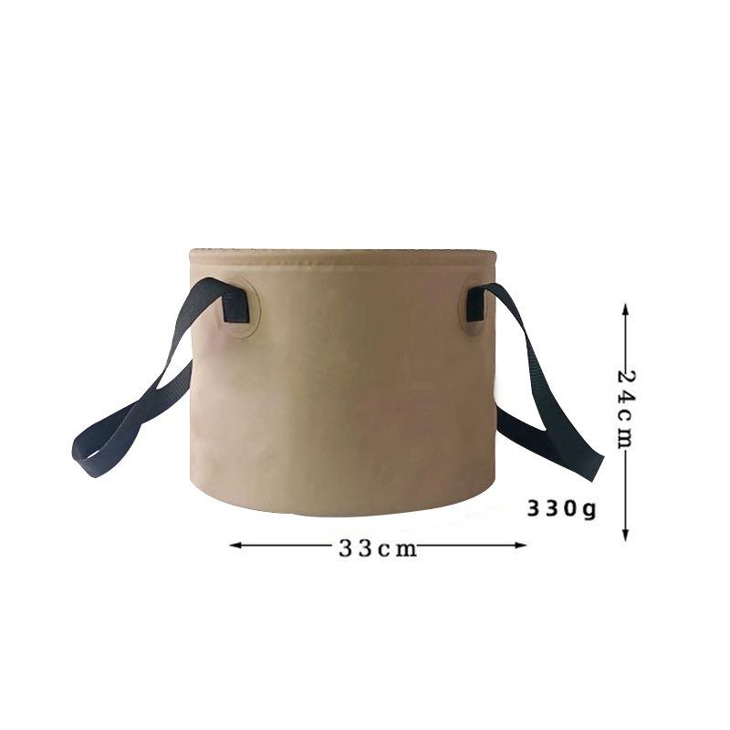 Faltbarer tragbarer PVC-Wassereimer Outdoor Camping Angeln Netztasche faltbar zum Waschen von Obst Freizeit Zuverlässige Ausrüstung