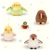 11cm Giocattoli di Peluche Uccelli Kawaii Mini Uccelli Artificiali Bambola di Peluche Pappagallo Passero Realistico Carino Giocattolo di Peluche per Bambini Regali di Compleanno Natale