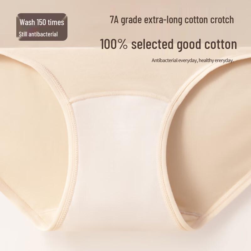 Audifen Women's High-Waist Tummy Control Seamless Antibacterial Briefs